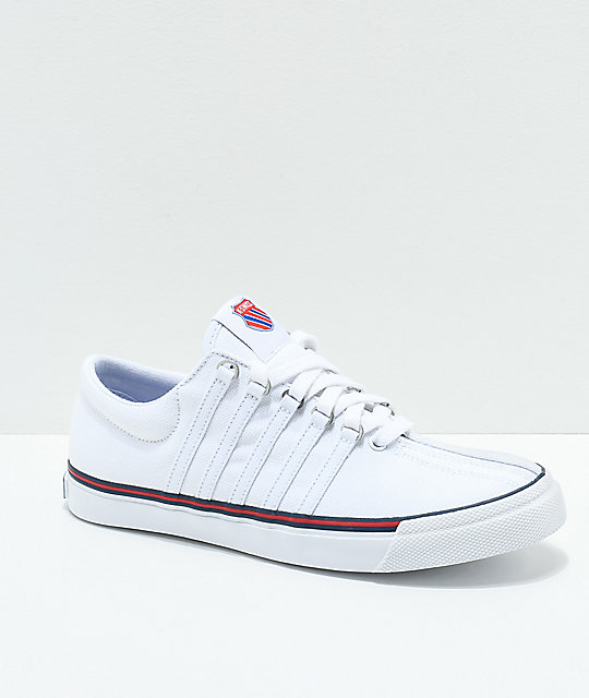 KSwiss Surf �N Turf Heritage White Canvas Shoes Zumiez