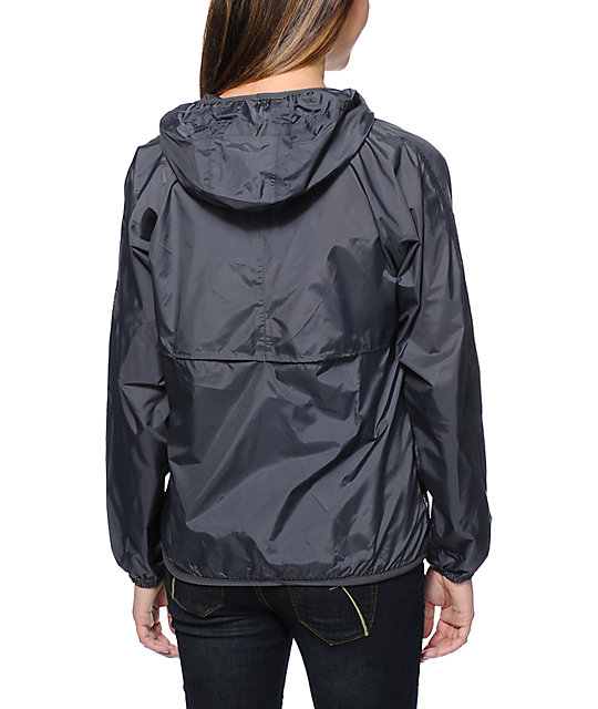 K-Way Claudette Klassic Grey Windbreaker Jacket | Zumiez