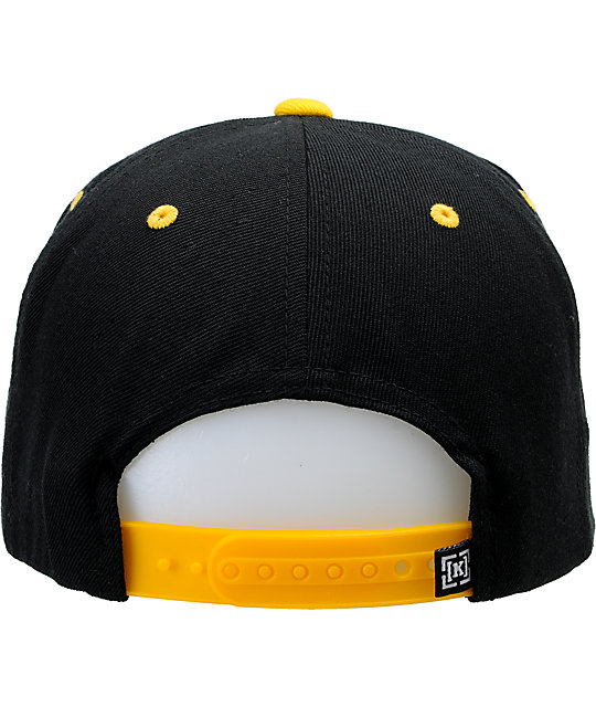 Kr3w Original Black Yellow Snapback Hat Zumiez