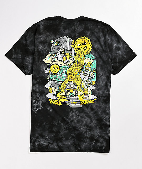 Killer Acid Rise And Shine Black Tie Dye T-Shirt | Zumiez