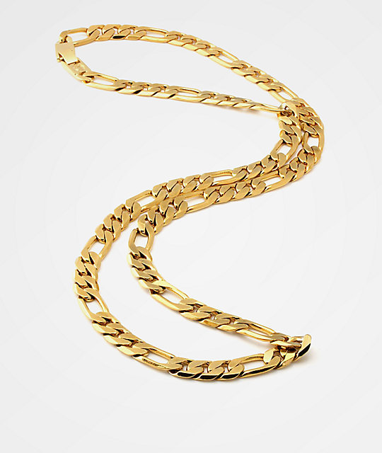 King Ice 10mm Figaro Gold Chain Necklace | Zumiez.ca