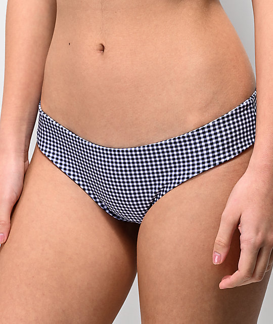 black gingham bikini