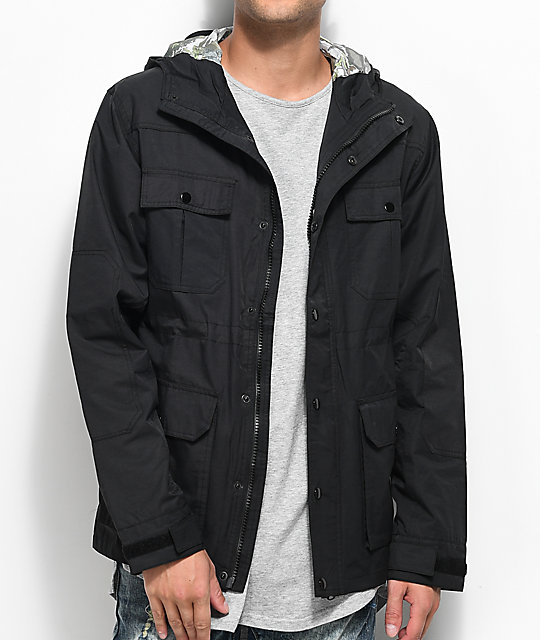 LRG Camp Black Parka Jacket | Zumiez