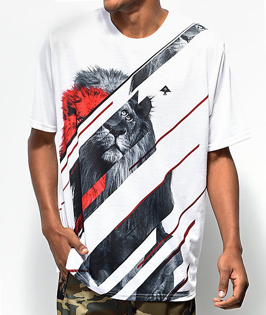 Lrg Lion Lounge White T Shirt Zumiez