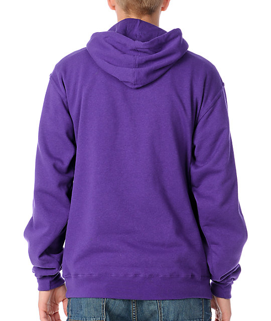 purple pullover hoodie men's