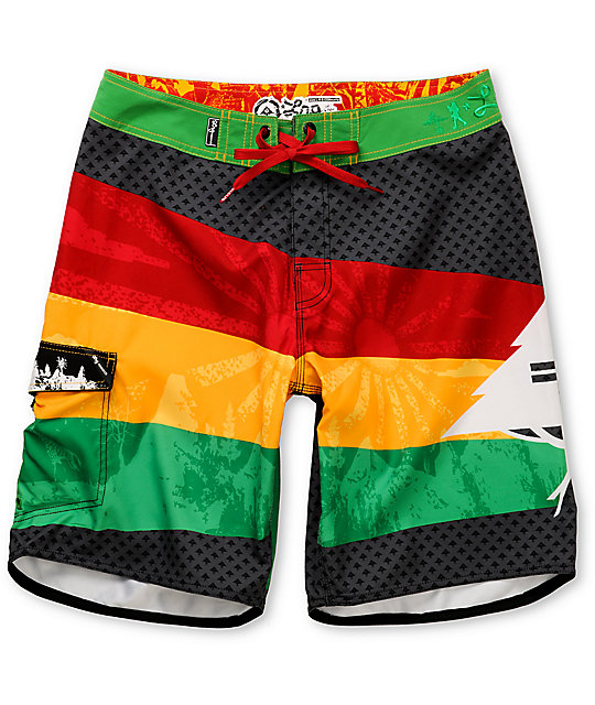 rasta swim trunks