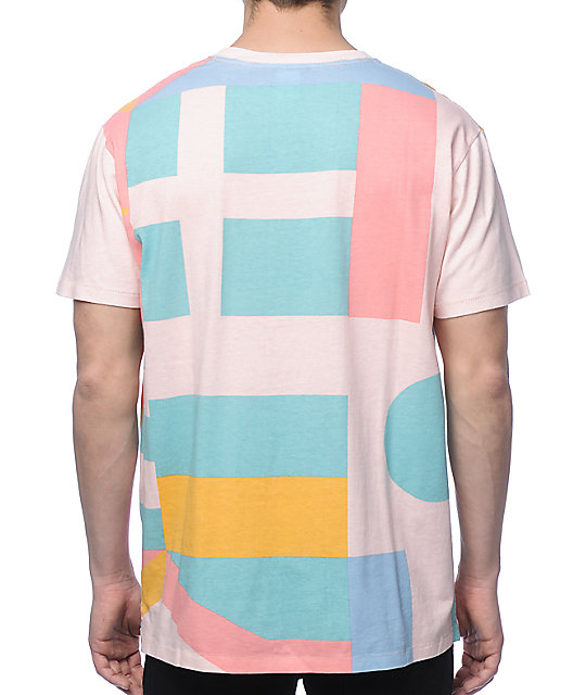 LRG Spectra Light Pink Geo T-Shirt | Zumiez