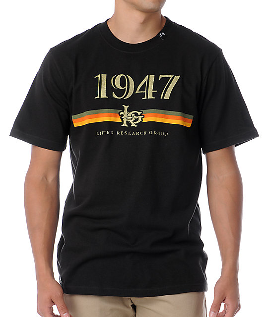 LRG The 1947 Stripes Black T-Shirt | Zumiez