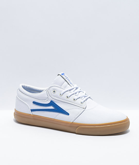 blue canvas sneakers