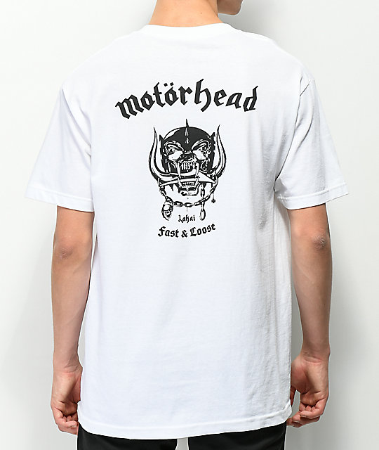 motorhead white t shirt