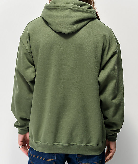 khaki green hoodie