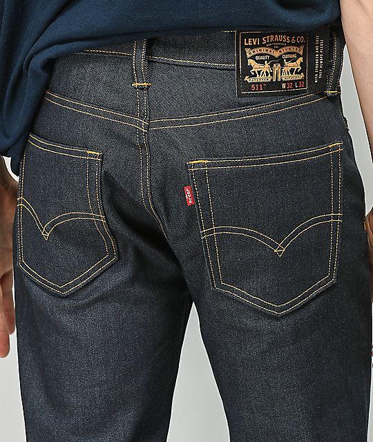 levis skateboarding striped work pant in navy