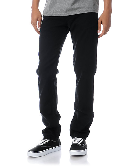 Levis 511 Stretch Denim Black Skinny Jeans | Zumiez