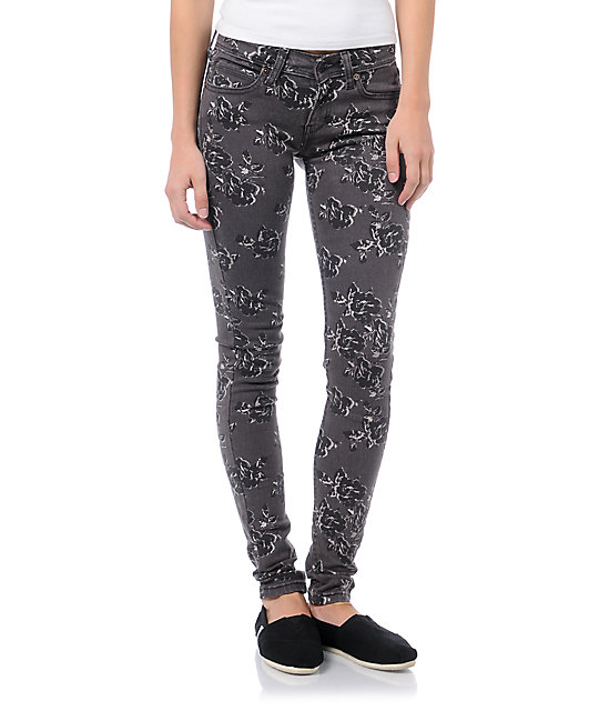 floral print jeggings