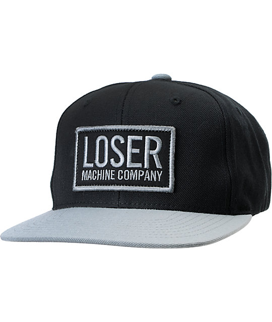 Loser Machine Box Logo Pro Black Snapback Hat | Zumiez
