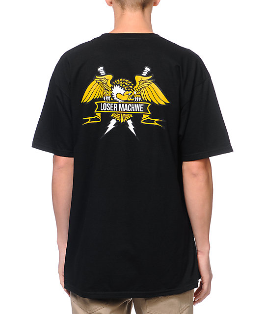Loser Machine Condor Crest Black T-Shirt | Zumiez