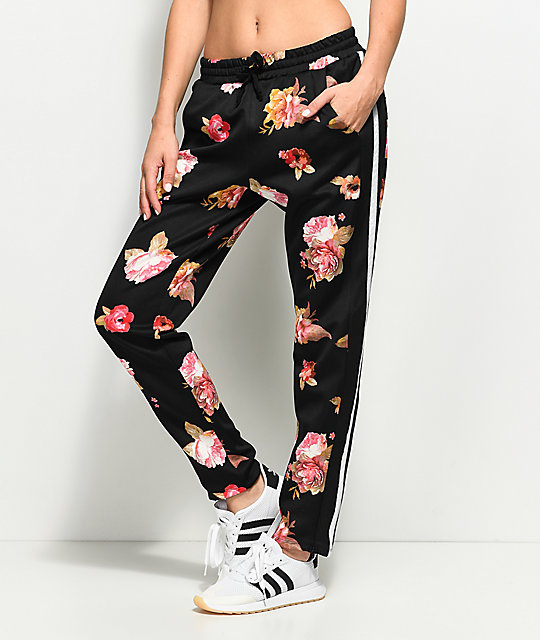 floral track pants