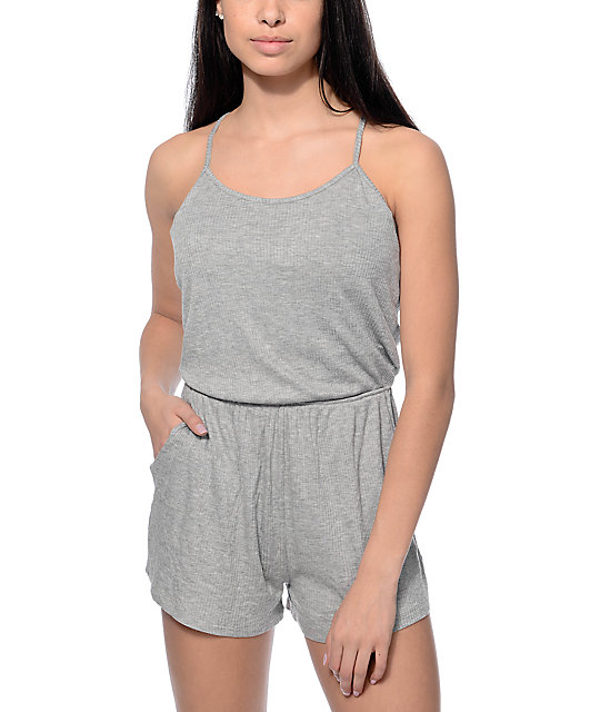 grey romper dress