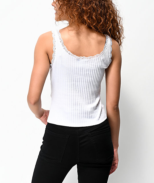 camiseta encaje blanca