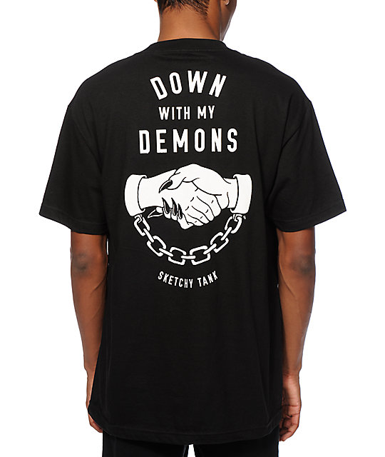 Lurking Cl By Sketchy Tank Demons T Shirt Zumiez