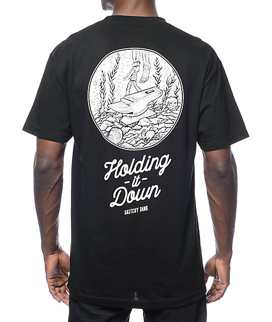 Lurking Cl By Sketchy Tank Black T Shirt Zumiez