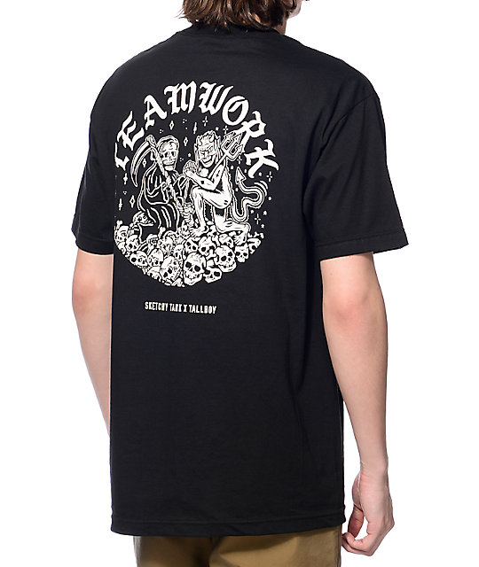 Lurking Cl By Sketchy Tank X Tallboy Teamwork Black T Shirt Zumiez