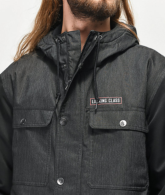 black tech fleece jacket