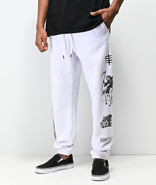 cheap white sweat pants