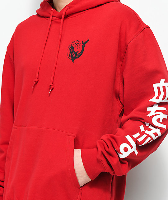 sudadera roja
