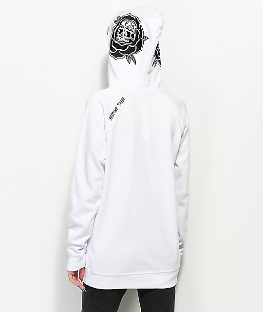 sketchy tank white hoodie