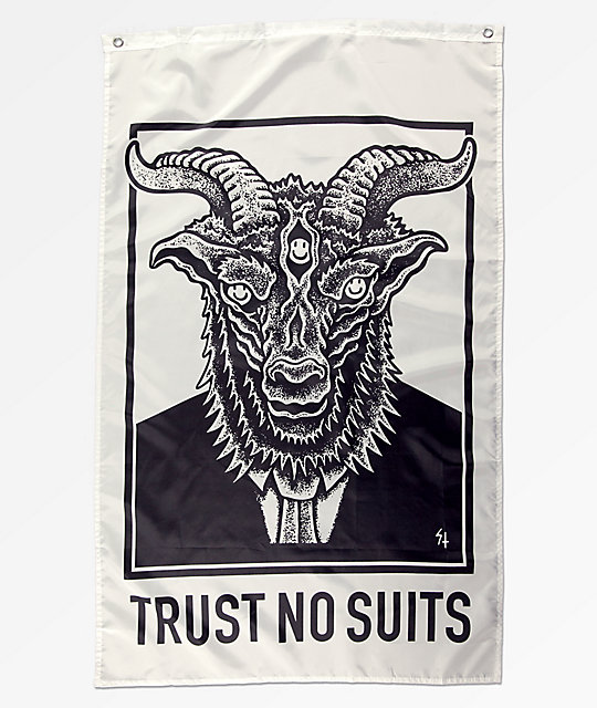 Lurking Class By Sketchy Tank Trust No Suits White Black Banner