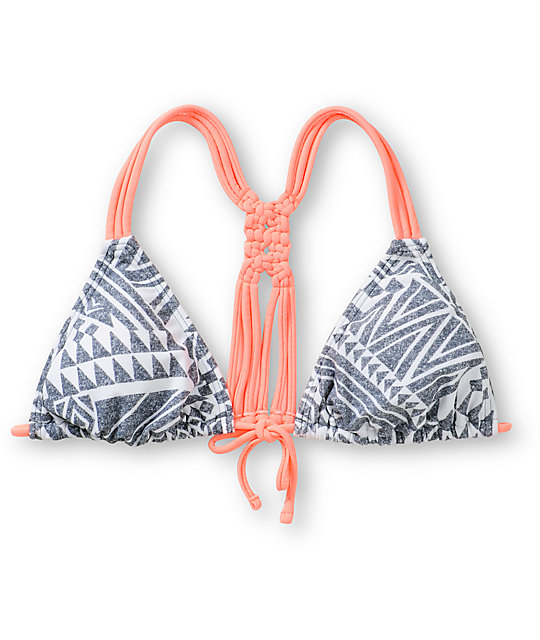 Malibu Shelly Macrame Back Triangle Bikini Top | Zumiez