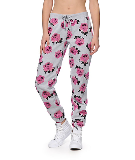 floral jogger pants