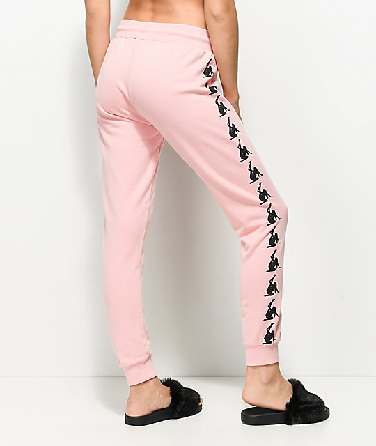 light pink joggers