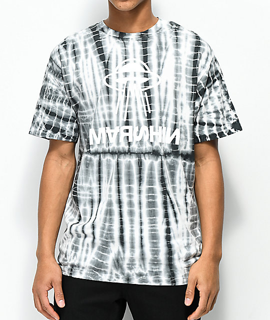 Marshin Twisted Grey Tie Dye T-Shirt | Zumiez