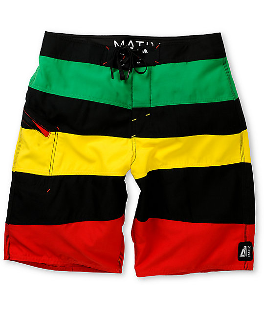 rasta swim trunks