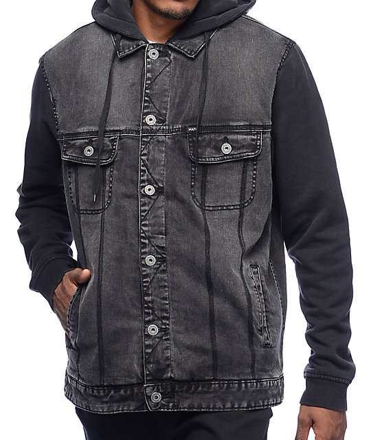 matix denim jacket