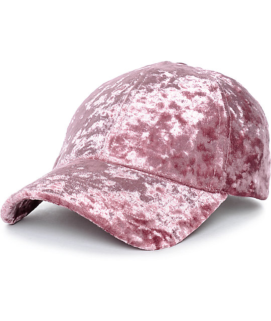 velvet baseball hat