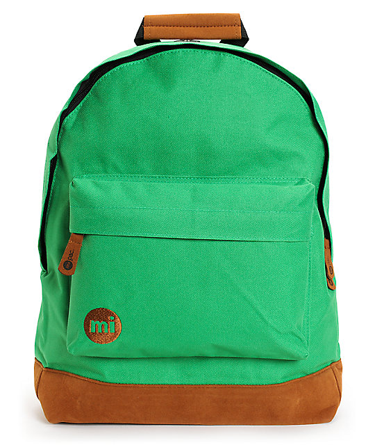 bright green backpack