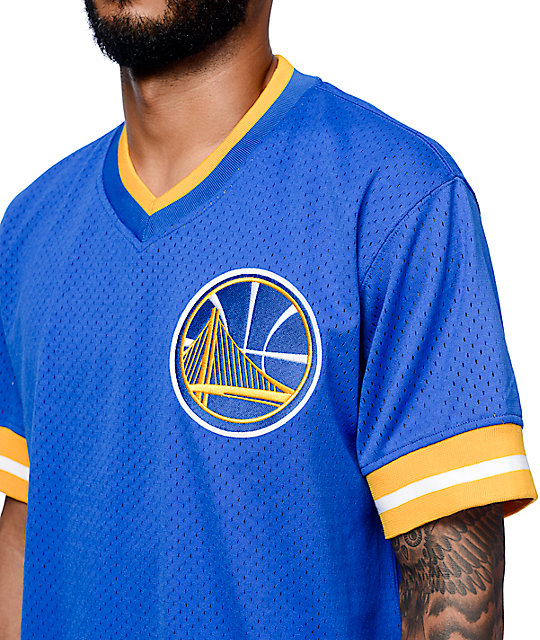 mitchell and ness warriors baseball jersey