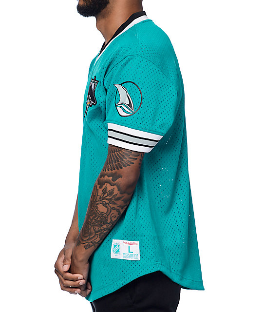 sj sharks throwback jersey