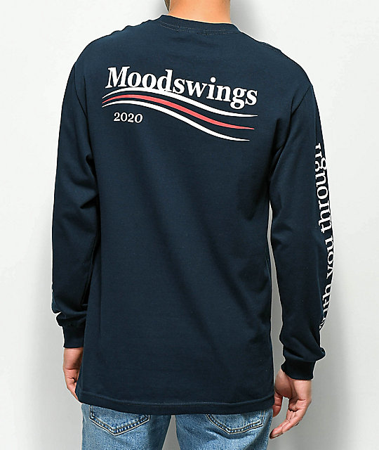 camisa manga larga azul marino