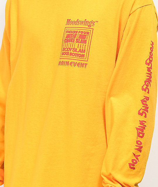 yellow long sleeve t shirt womens