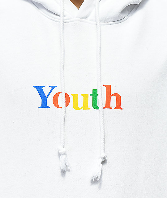 youth white sweatshirt