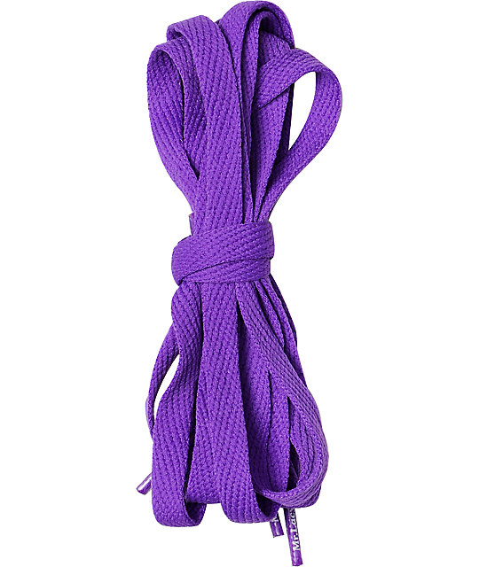 Mr. Lacy Flatties Purple Shoe Laces | Zumiez