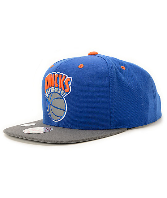 NBA Mitchell and Ness Knicks XL Reflective Snapback Hat | Zumiez
