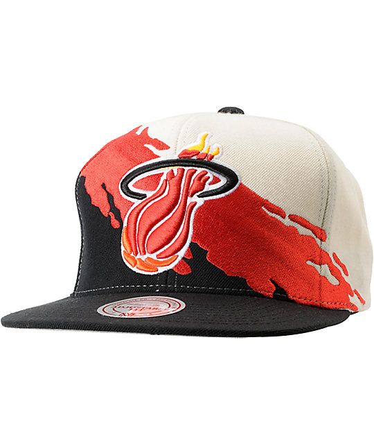 mitchell and ness miami heat hat