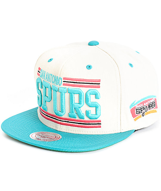 spurs snapback mitchell and ness