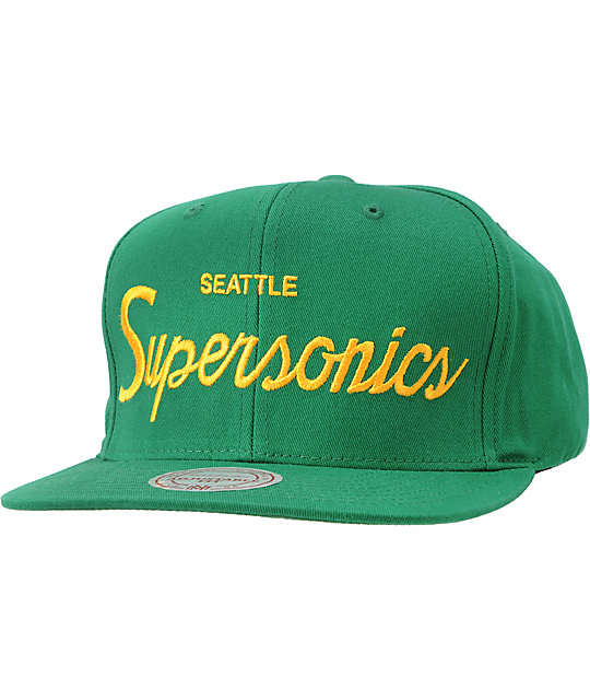 mitchell and ness script snapback