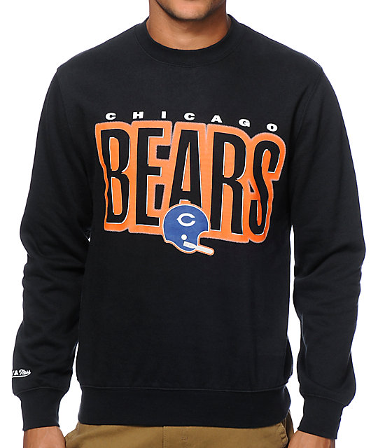 NFL Mitchell and Ness Bears Retro Blur Crew Neck Sweatshirt | Zumiez